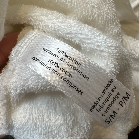 Tommy Bahama Terry Cloth Robe Womens Belted Bath Robe White Small Medium NWOT - Picture 11 of 11